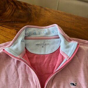 Vineyard Vines Men's Pink Quarter Zip